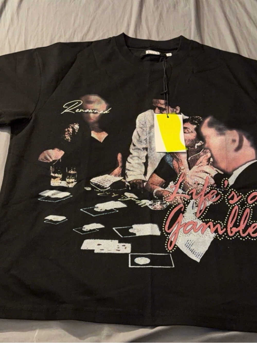Renowned Life's a Gamble Black Graphic T-Shirt SOLD OUT